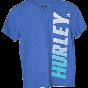 Hurley Kids Blue and White Logo Tee